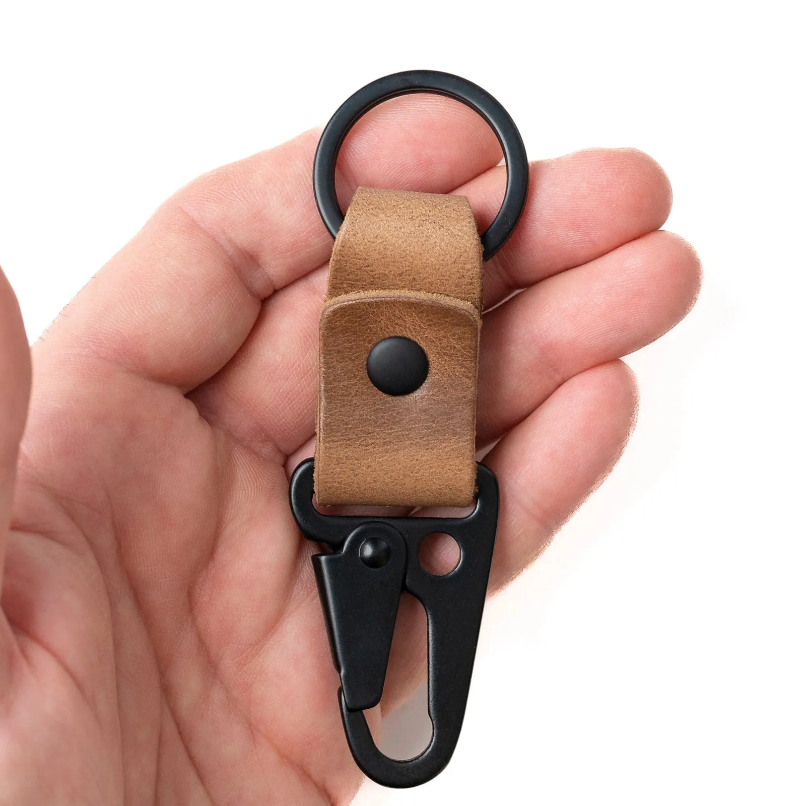 Leather Clip Keychain