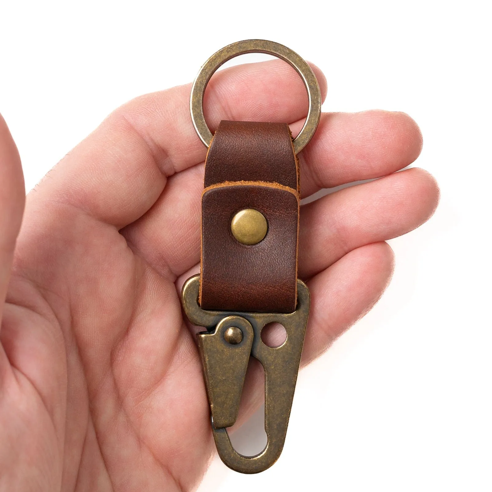Leather Clip Keychain