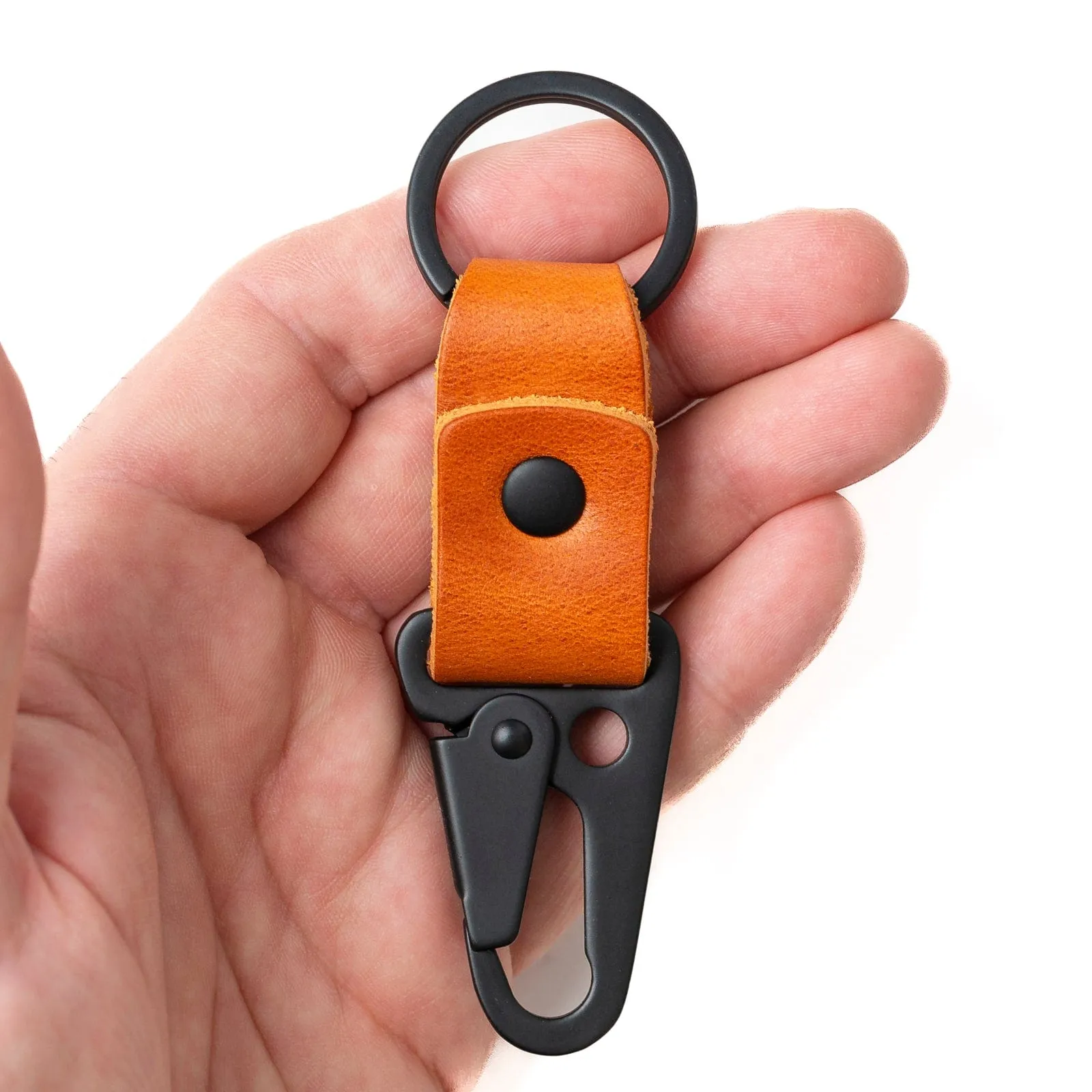 Leather Clip Keychain