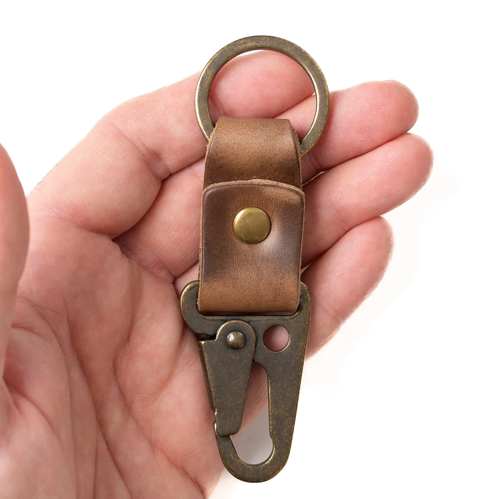 Leather Clip Keychain