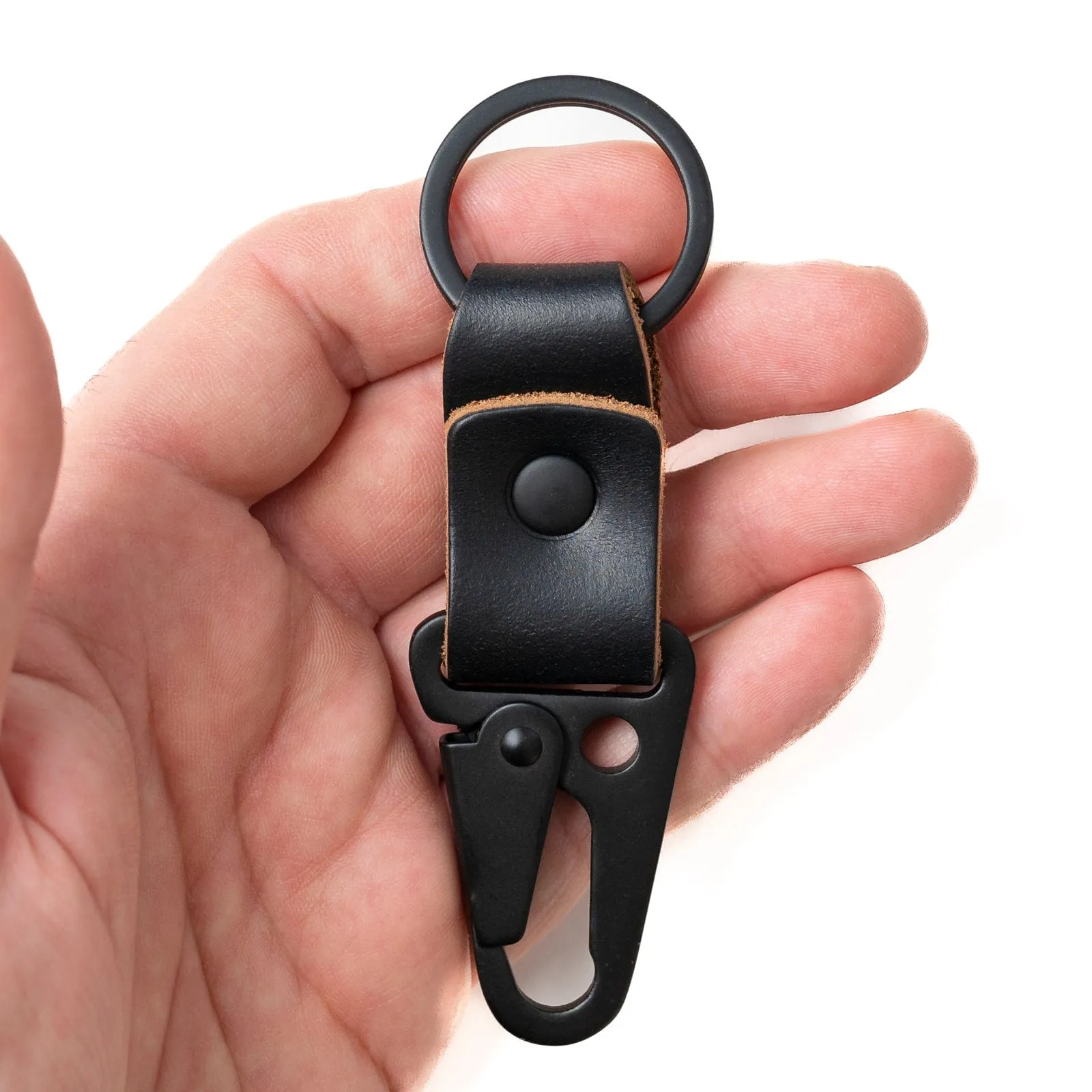 Leather Clip Keychain