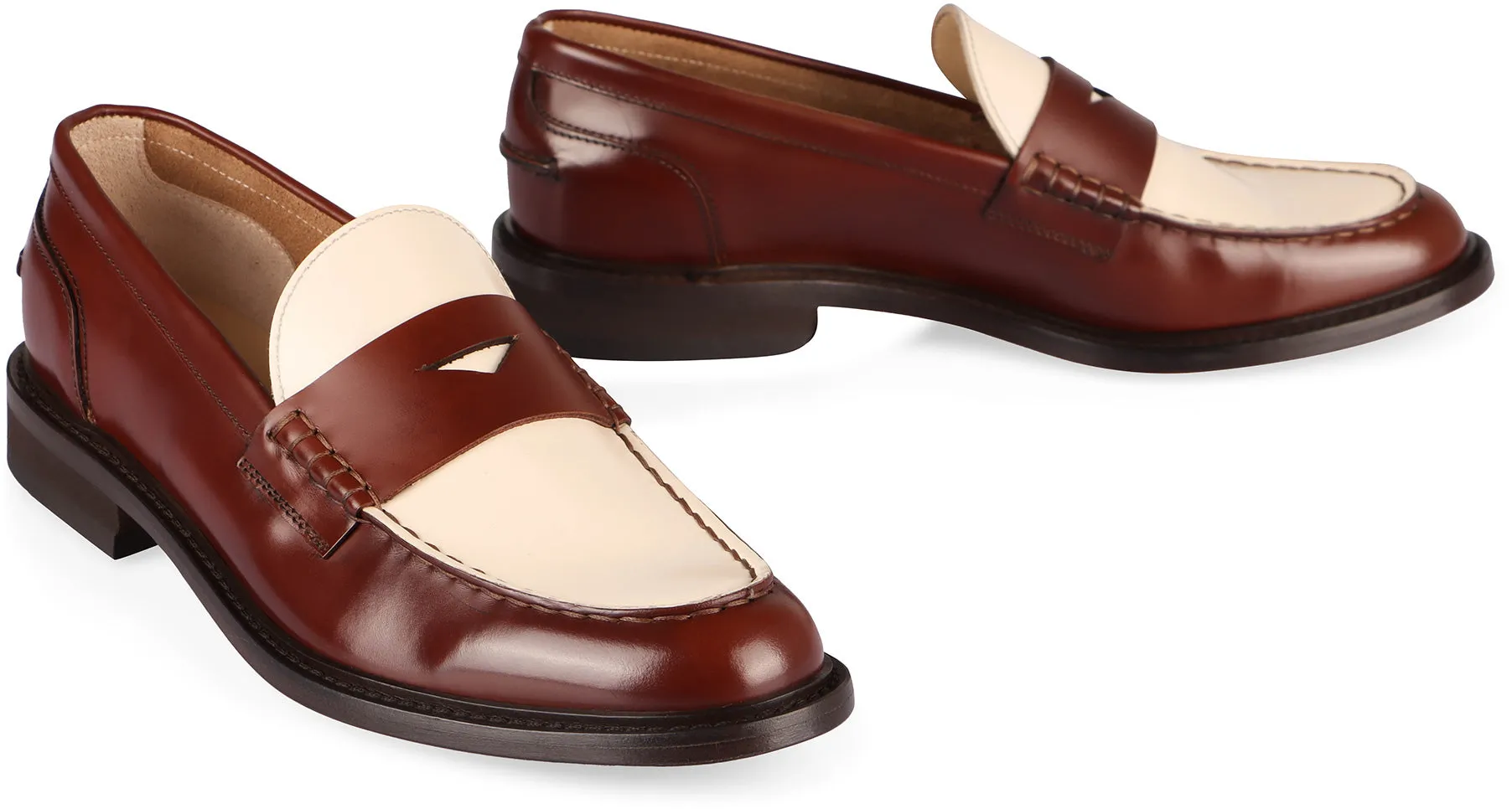 Leather loafers