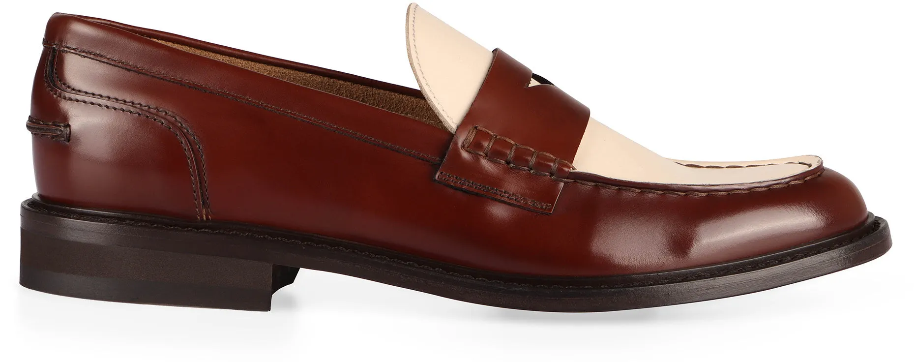 Leather loafers