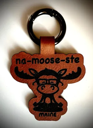 Leather Namooste Keychain @Forthouse @lonimac.art