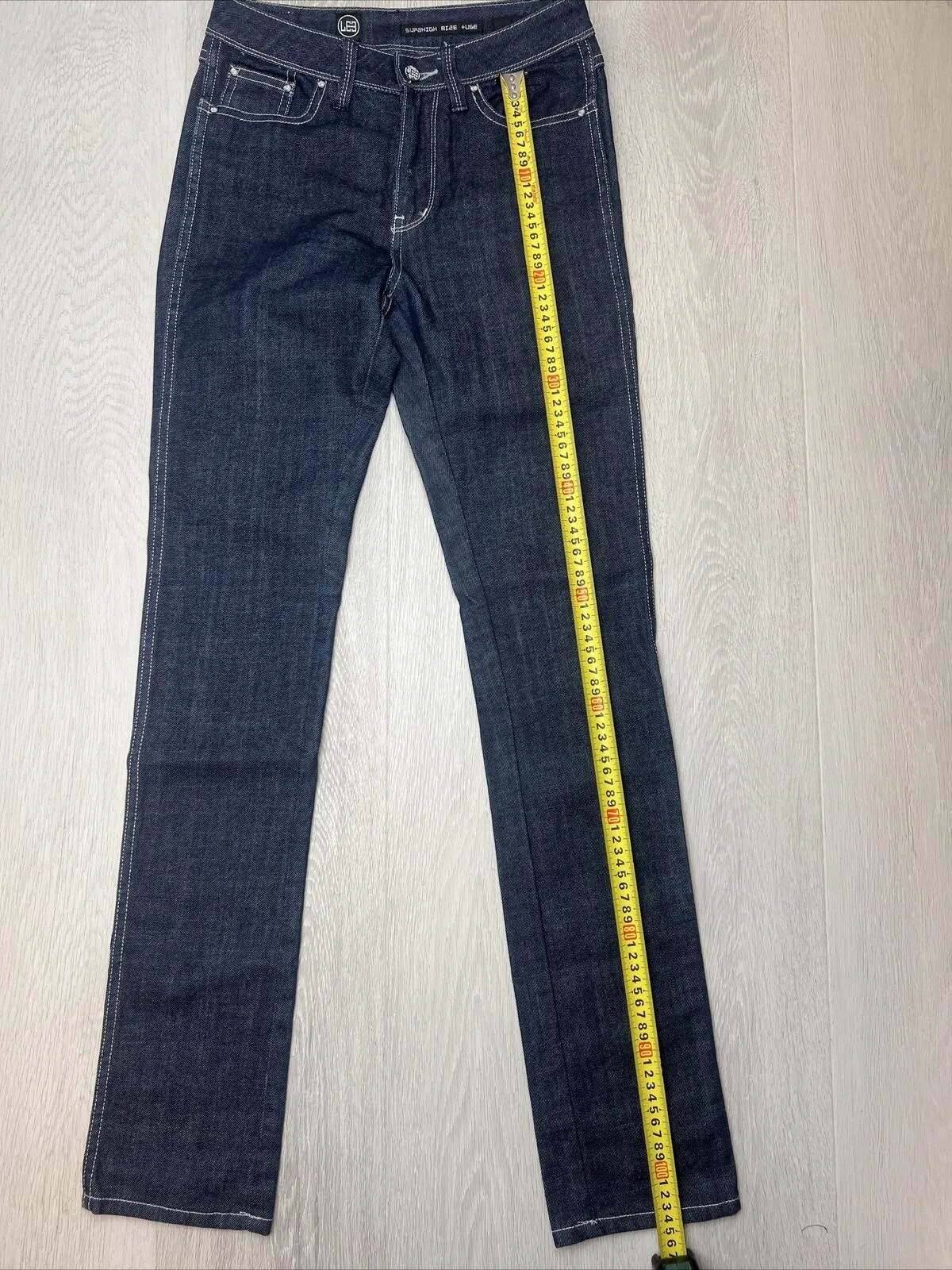Lee Womens Super High Rise Tube Denim Jeans Size 9 Long