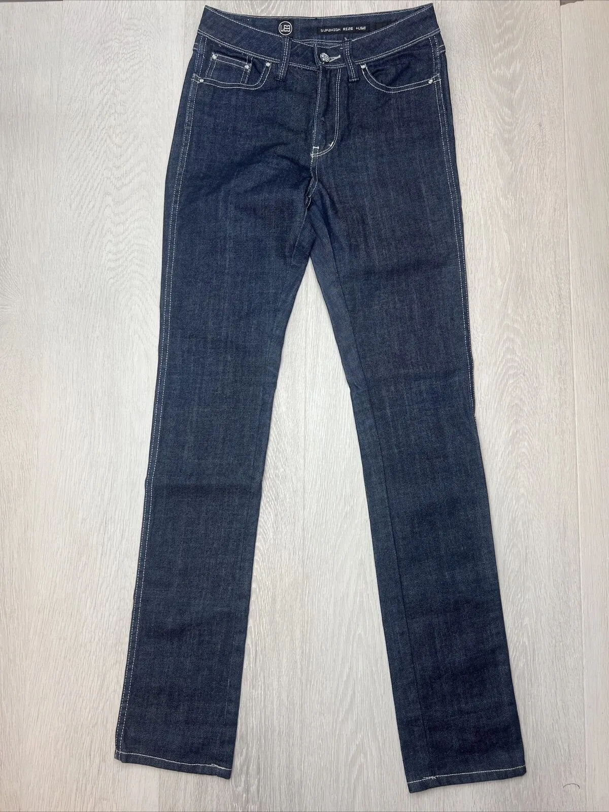 Lee Womens Super High Rise Tube Denim Jeans Size 9 Long