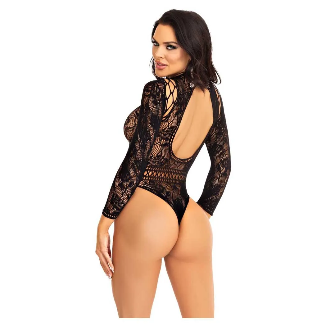 Leg Avenue Real Romance Lace Bodysuit