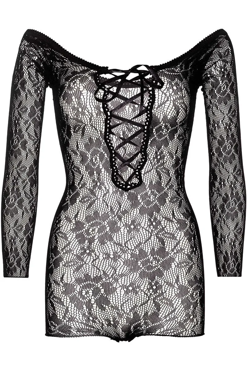 Leg Avenue Seamless Lace Romper