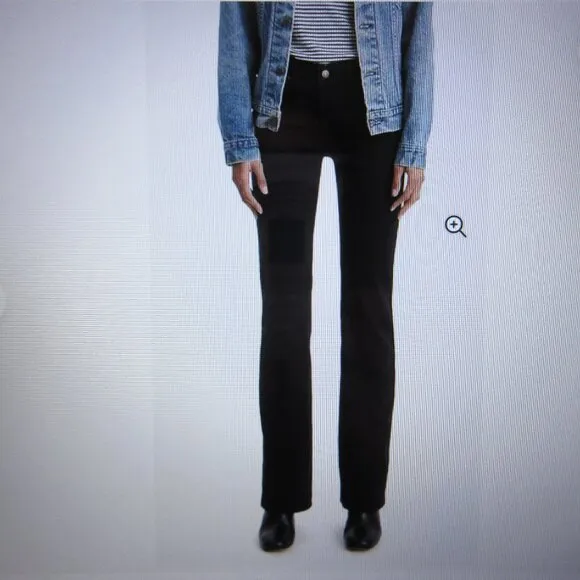 LEVI'S Classic Bootcut Jeans Womens Sz 10 SHORT (30x30) Black Stretch Denim NWT