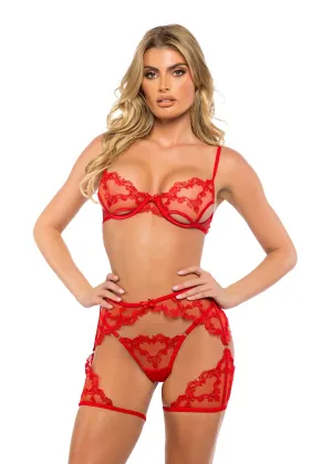 LI720 - Baroque Heart 3-Piece Chaps Set