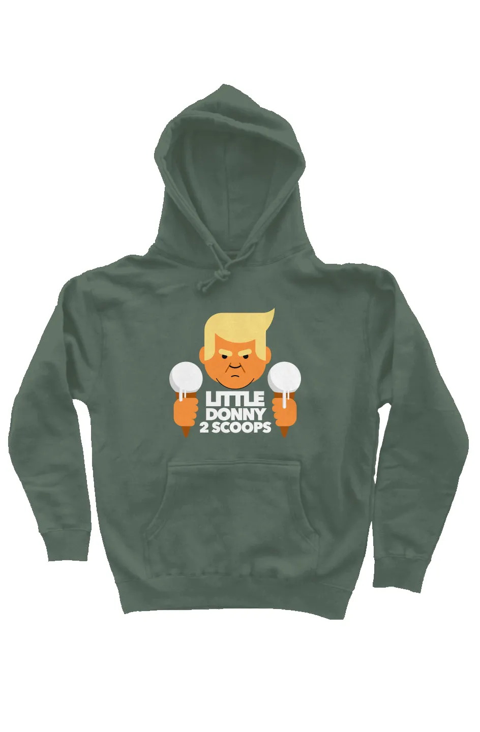 little donny 2 scoops - unisex heavyweight pullover hoodie