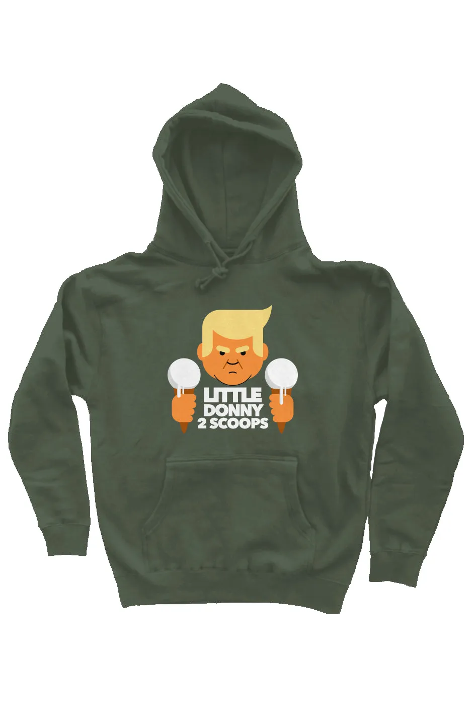 little donny 2 scoops - unisex heavyweight pullover hoodie