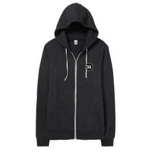 Logo Eco Black Zip Up Hoodie