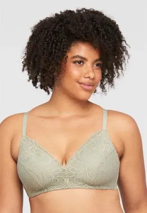 London Fog Wire-Free Bra- Sage
