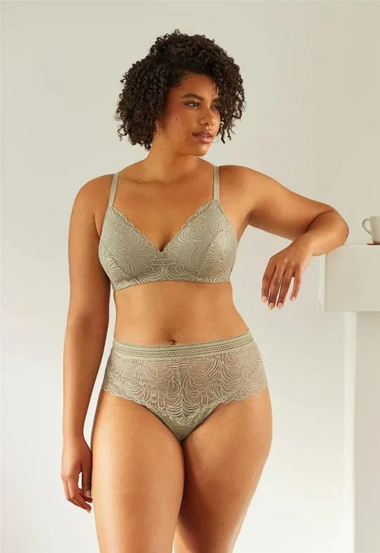 London Fog Wire-Free Bra- Sage