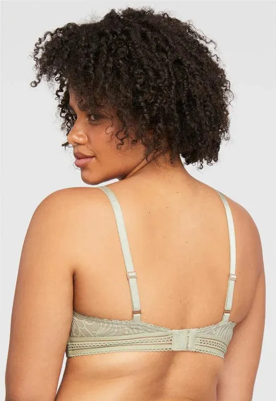 London Fog Wire-Free Bra- Sage