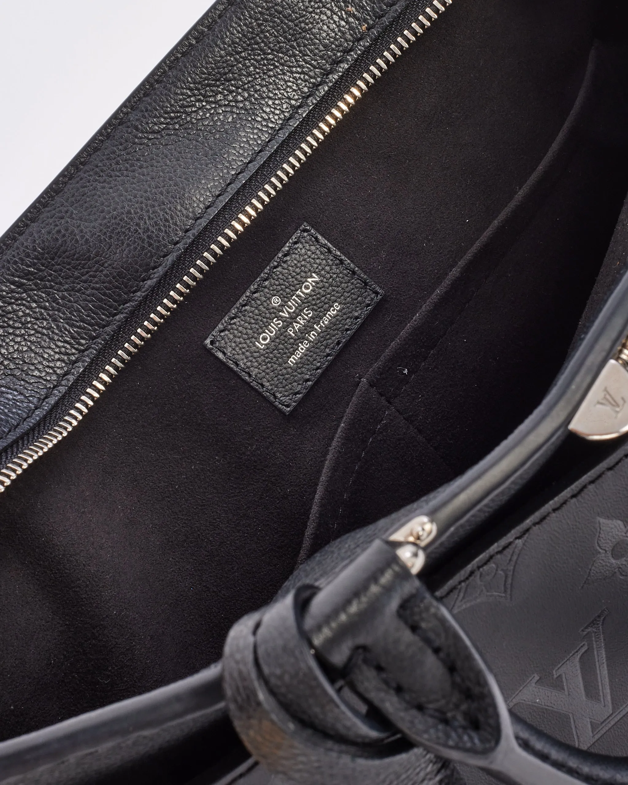 Louis Vuitton Black Leather Monogram Plume Very Tote MM Bag