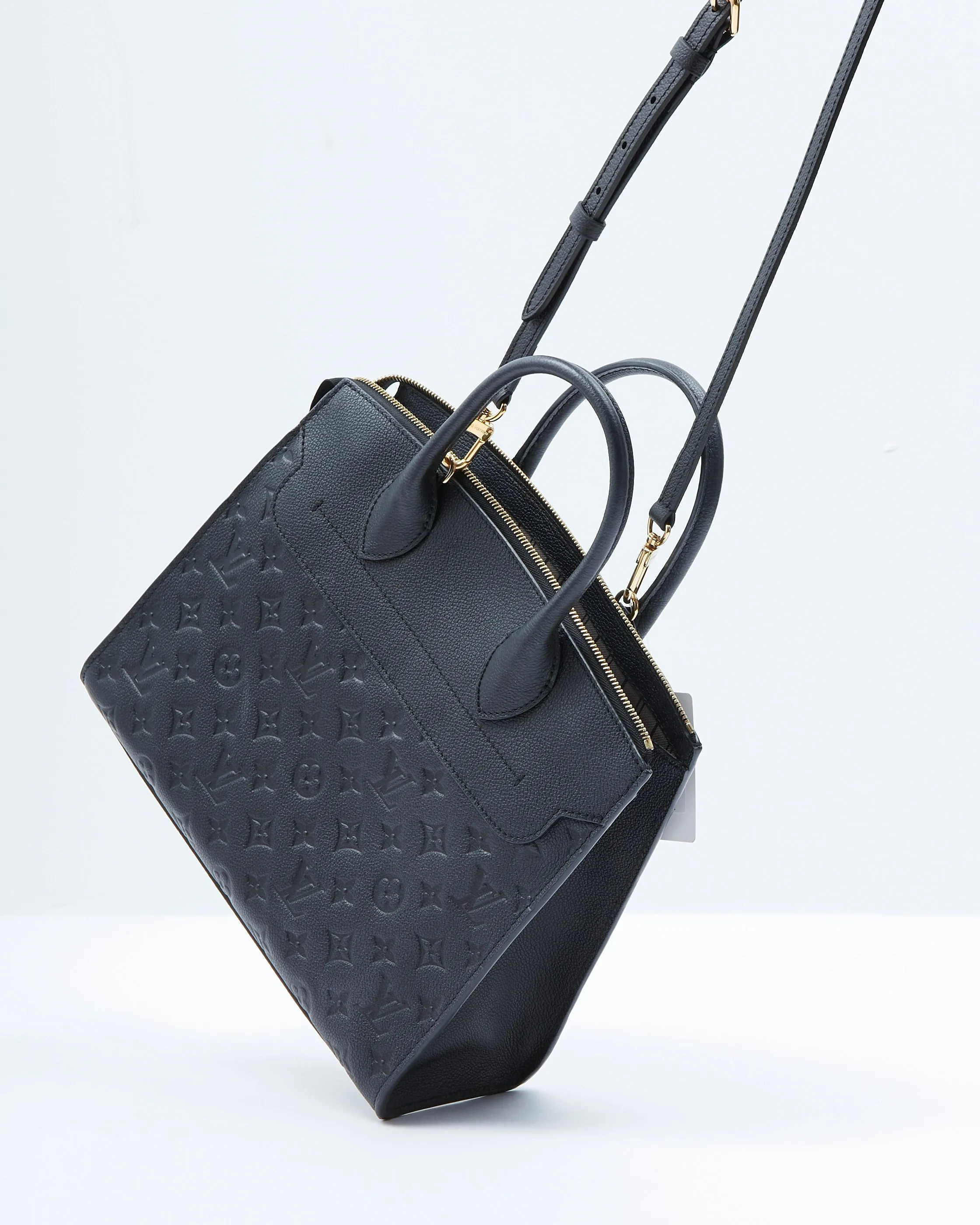 Louis Vuitton Black Monogram Empreinte Pont Neuf MM Bag