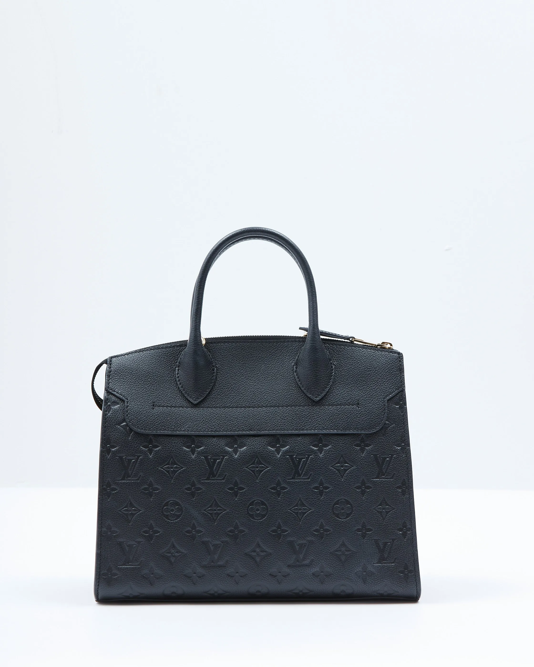 Louis Vuitton Black Monogram Empreinte Pont Neuf MM Bag