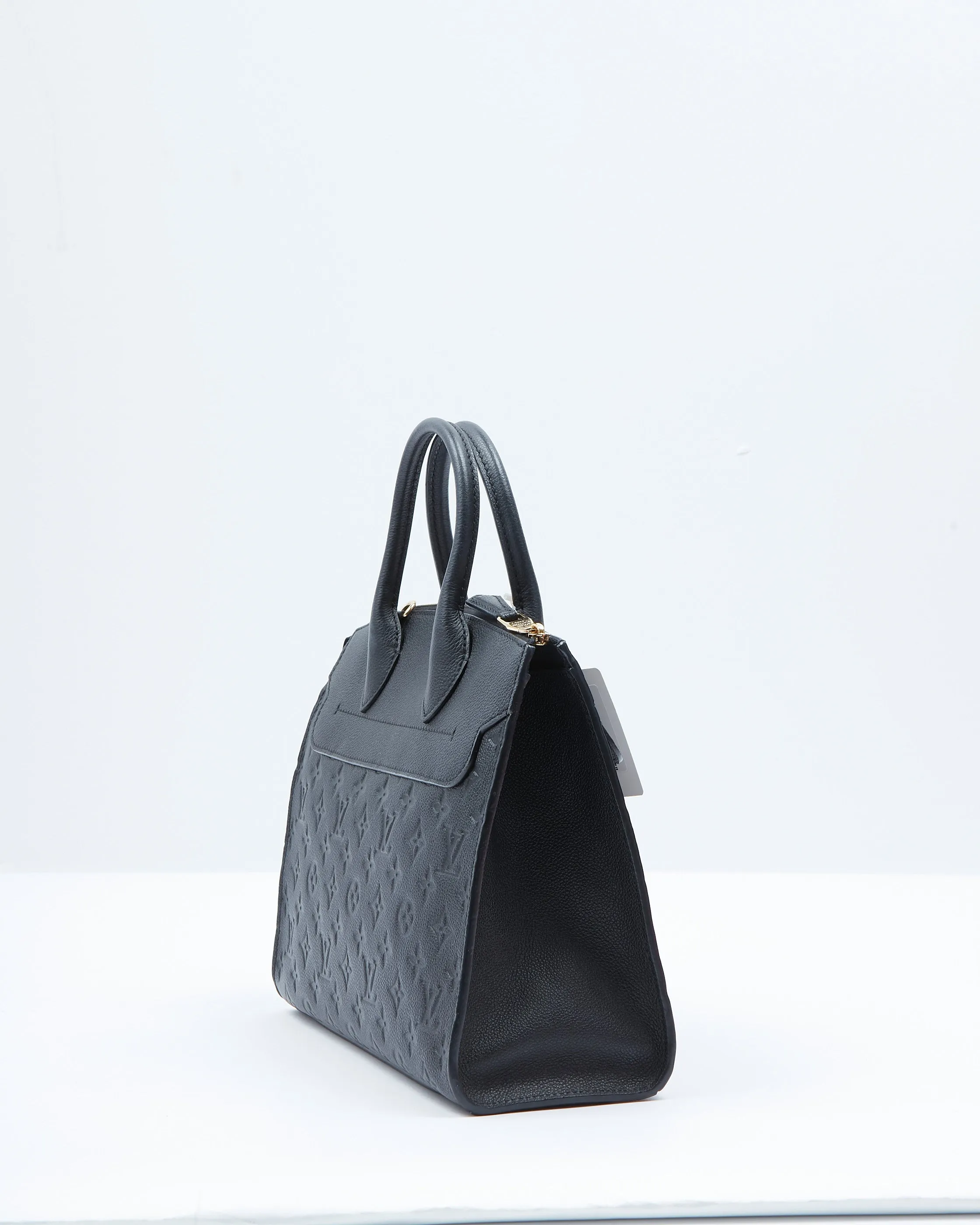 Louis Vuitton Black Monogram Empreinte Pont Neuf MM Bag