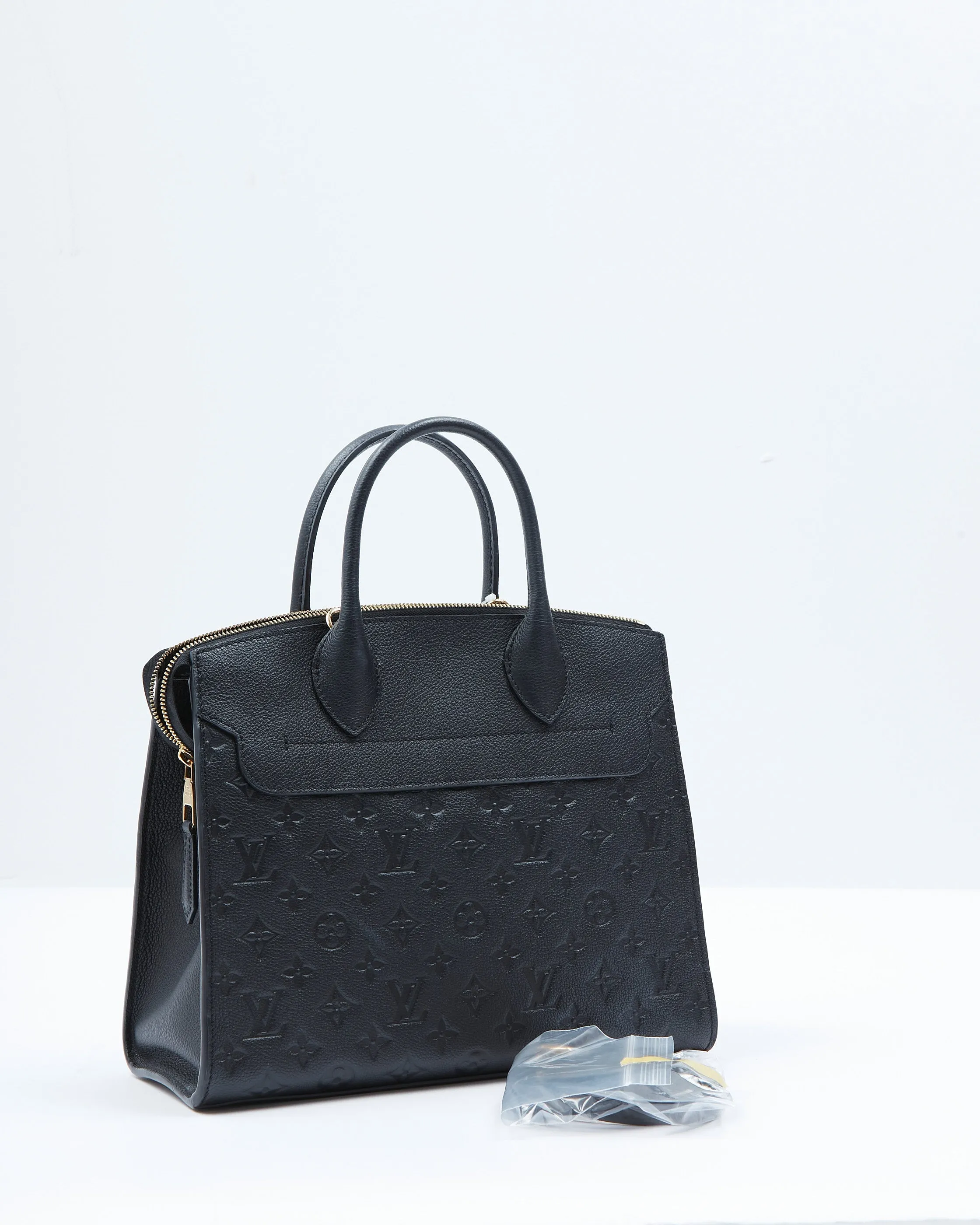Louis Vuitton Black Monogram Empreinte Pont Neuf MM Bag