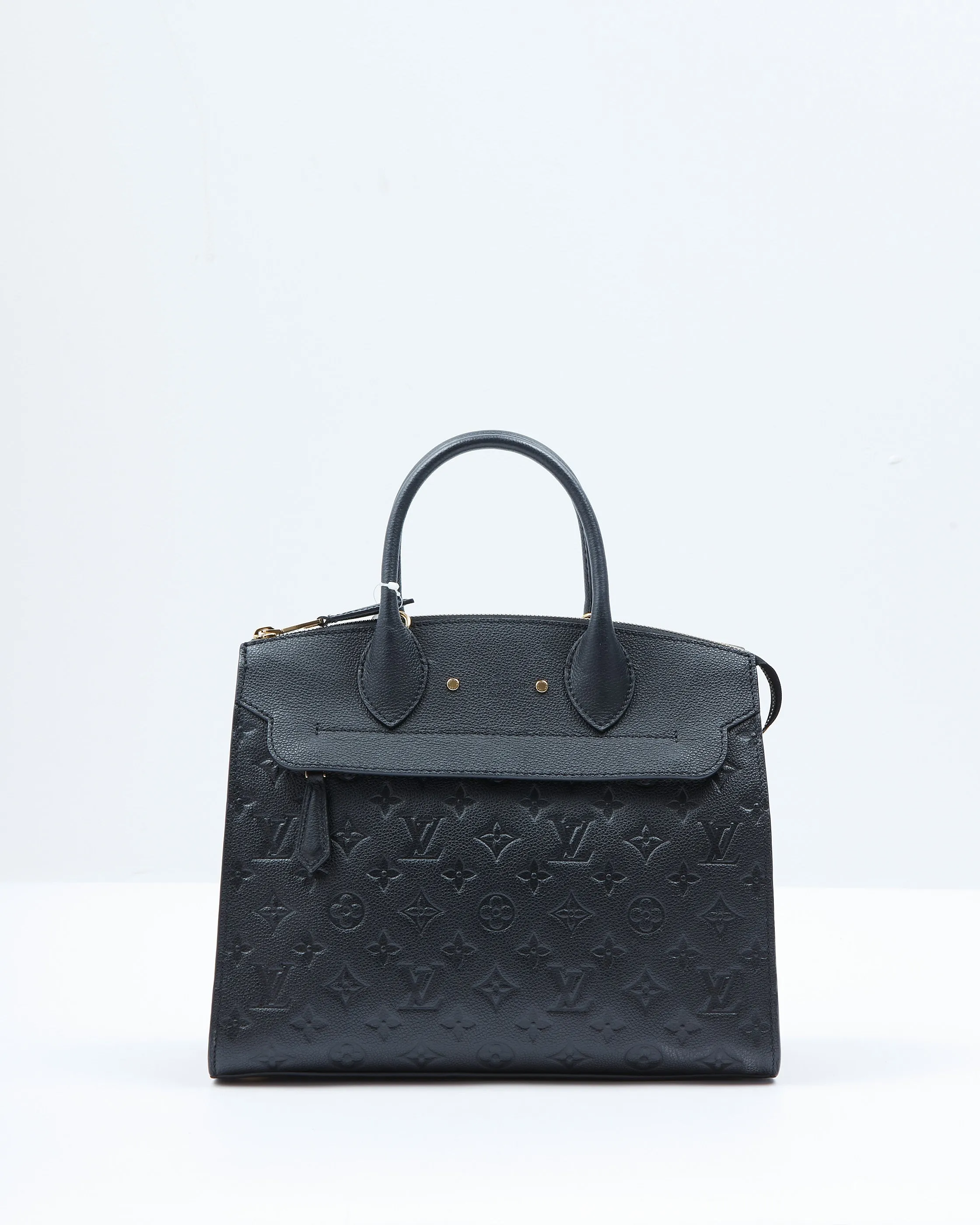 Louis Vuitton Black Monogram Empreinte Pont Neuf MM Bag