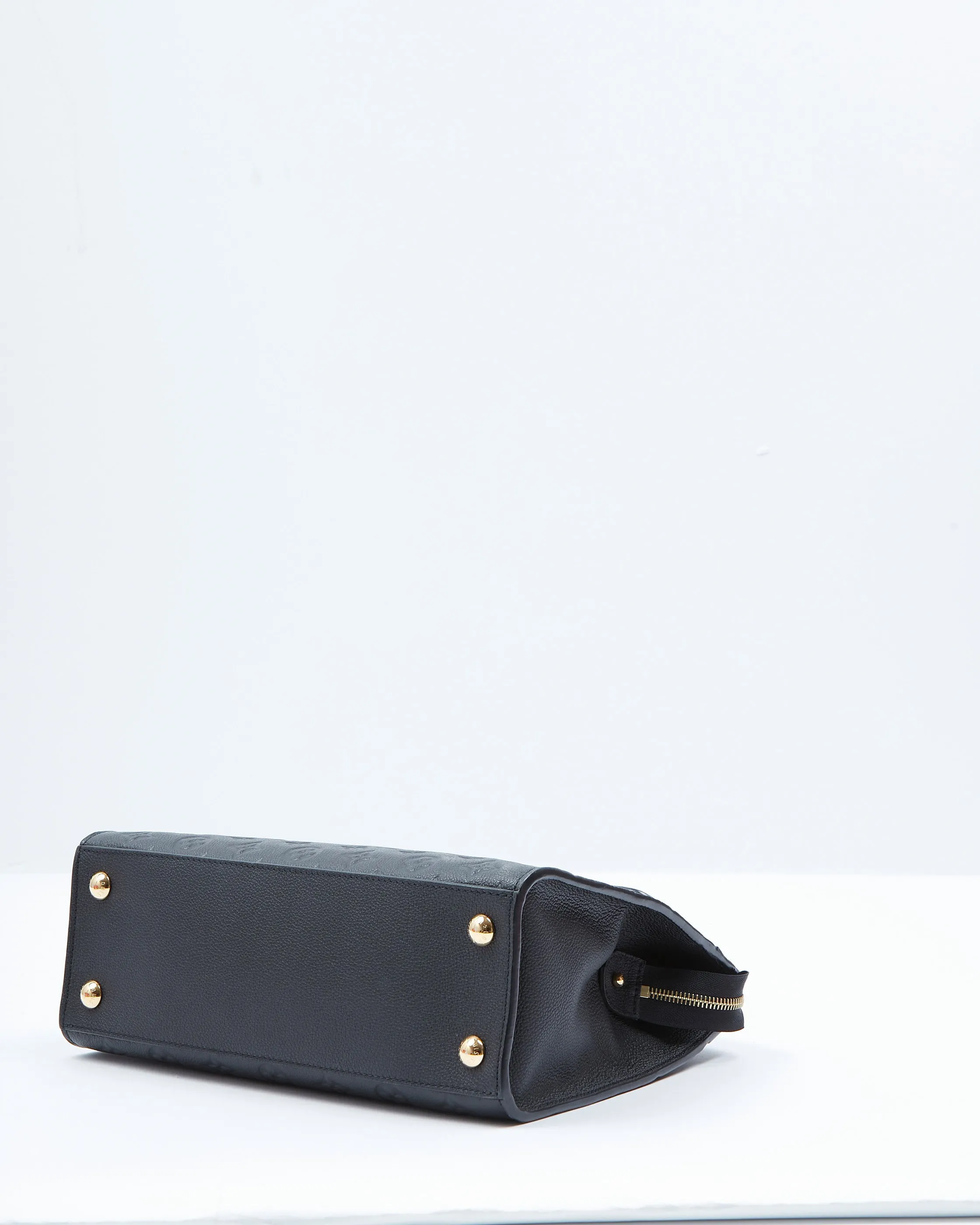 Louis Vuitton Black Monogram Empreinte Pont Neuf MM Bag