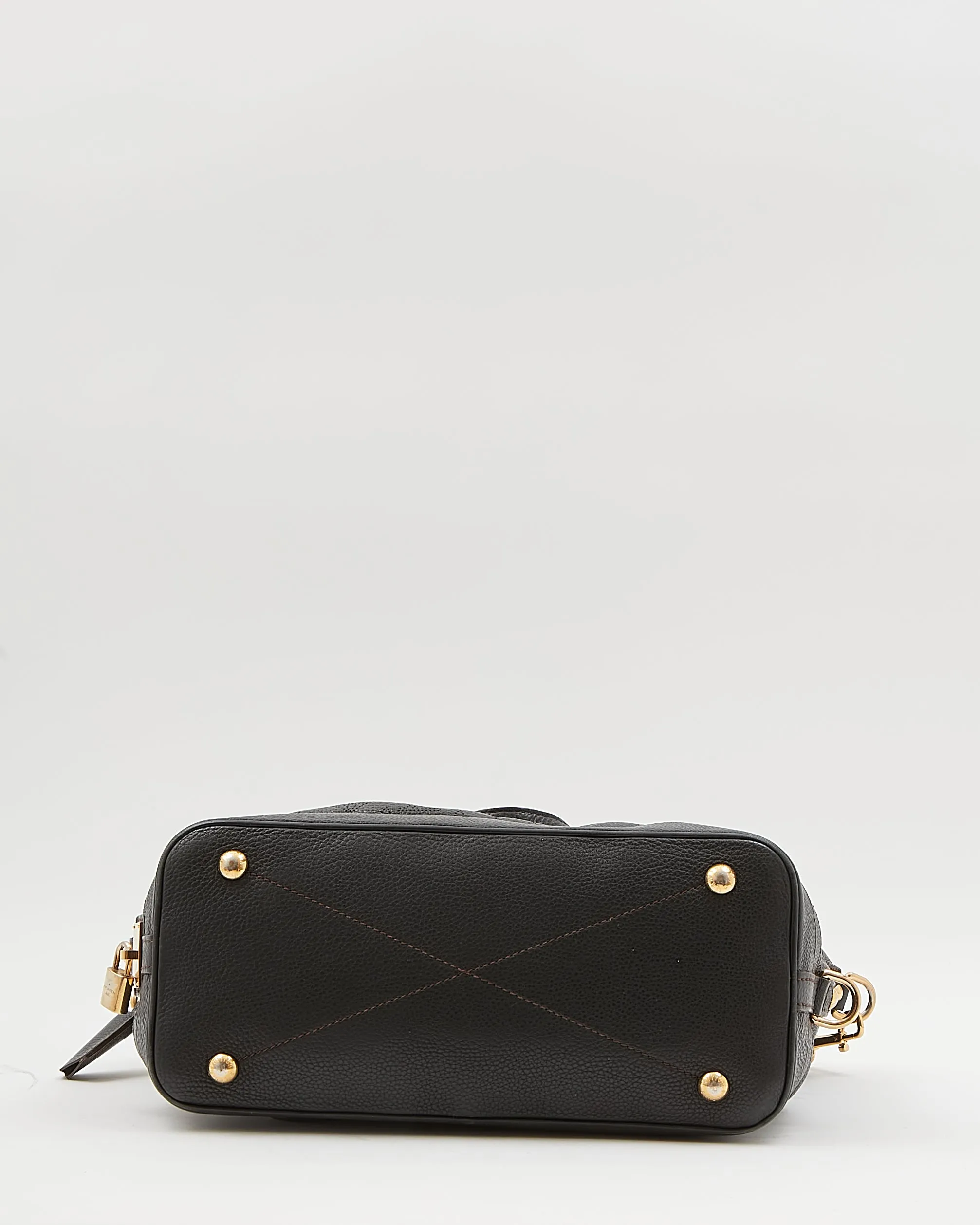 Louis Vuitton Black Perforated Monogram Leather Mahina Stellar PM Bag