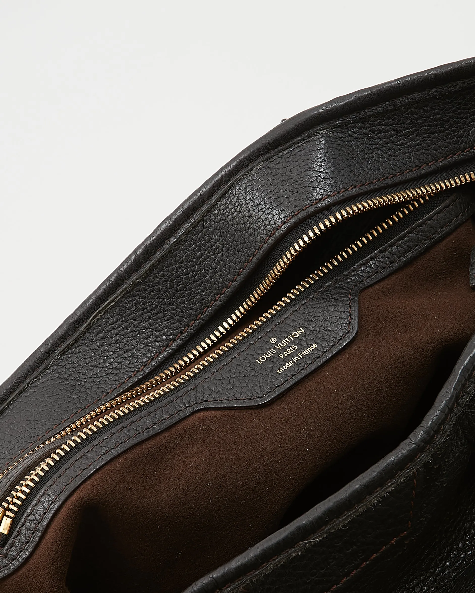 Louis Vuitton Black Perforated Monogram Leather Mahina Stellar PM Bag