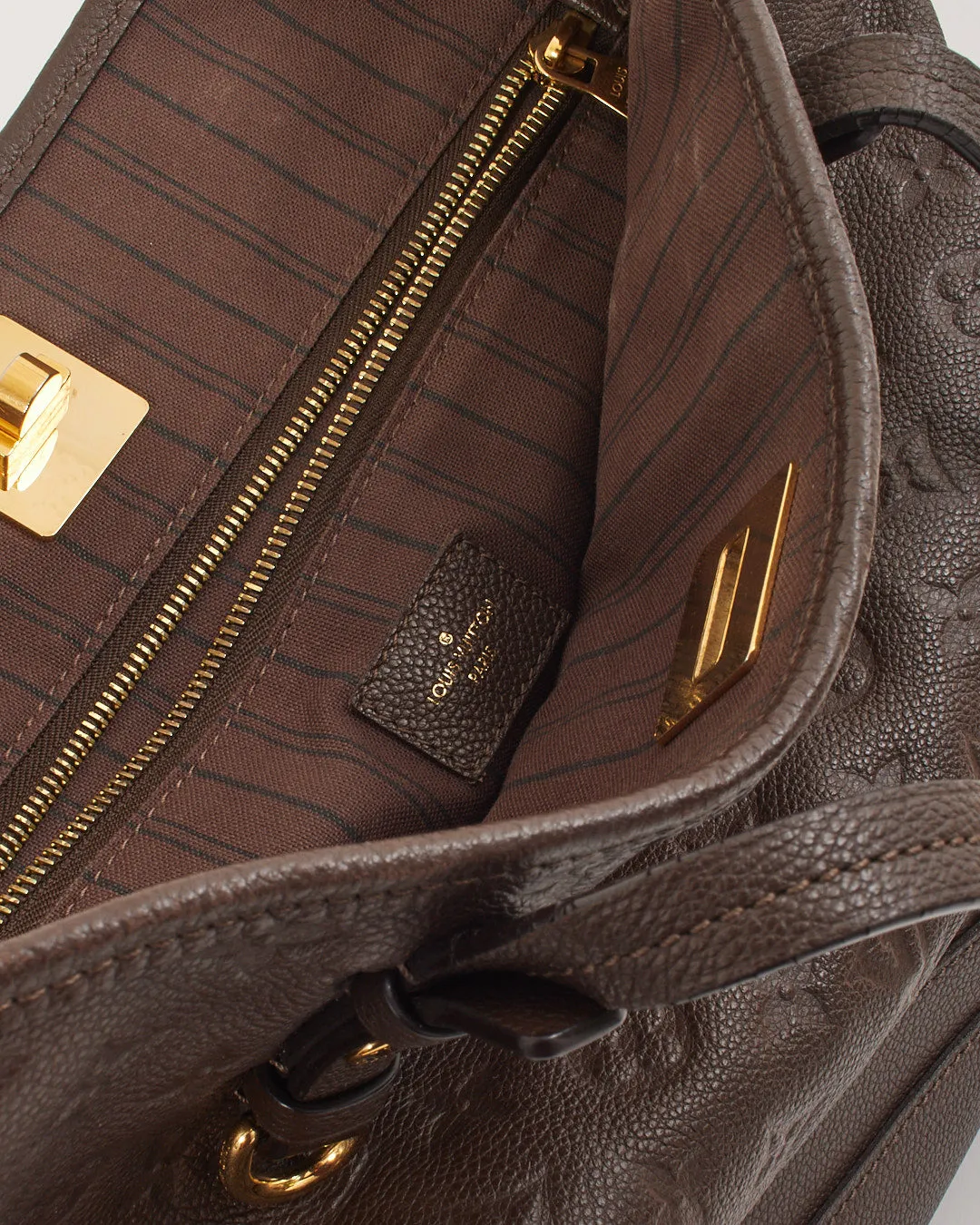 Louis Vuitton Brown Monogram Empreinte Leather Citadine PM Tote Bag