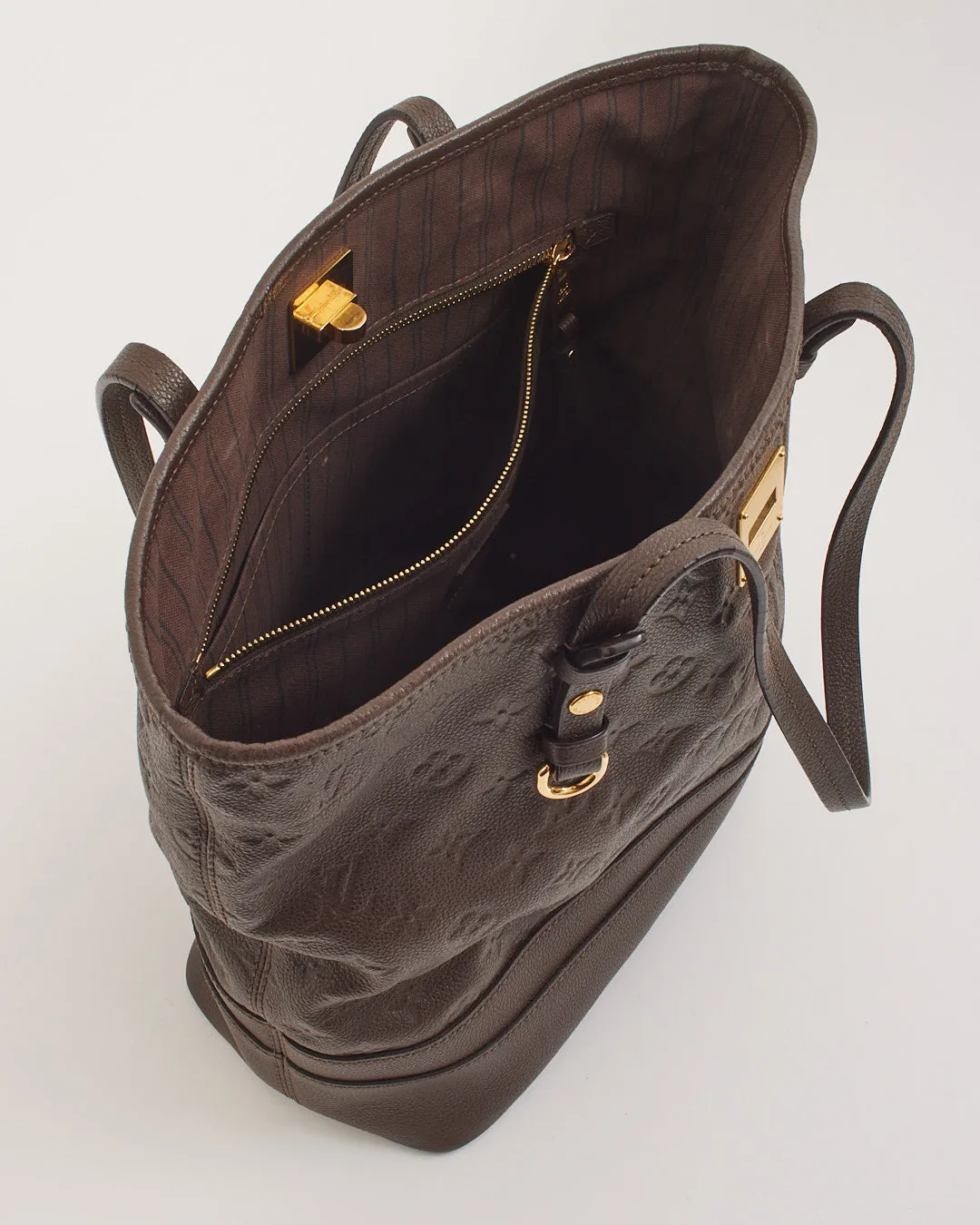Louis Vuitton Brown Monogram Empreinte Leather Citadine PM Tote Bag