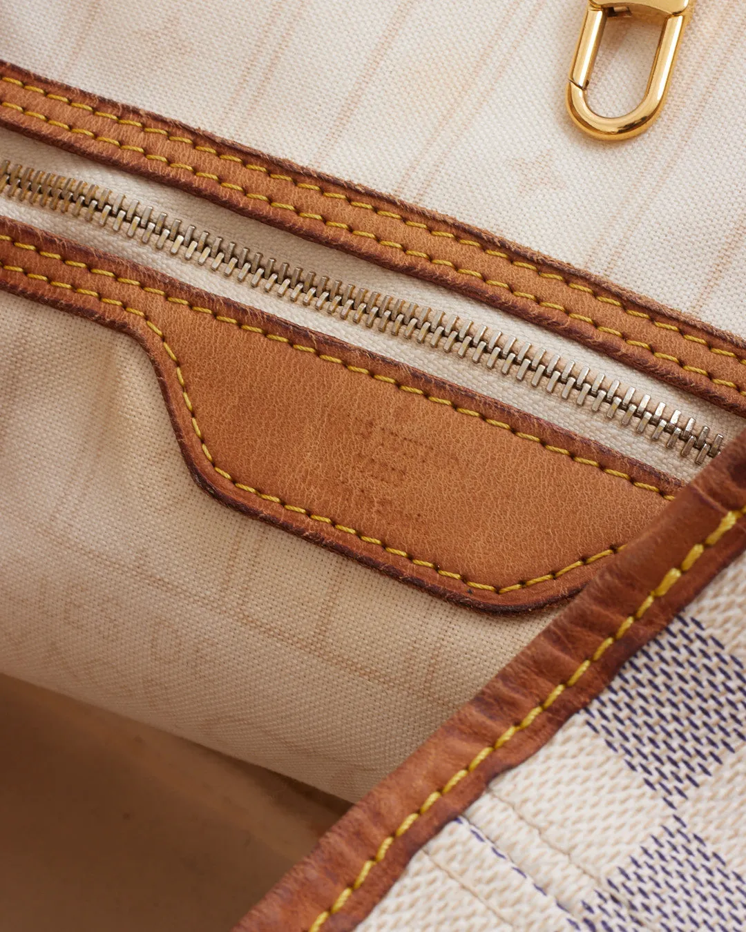 Louis Vuitton Damier Azur Canvas Neverfull MM Tote Bag