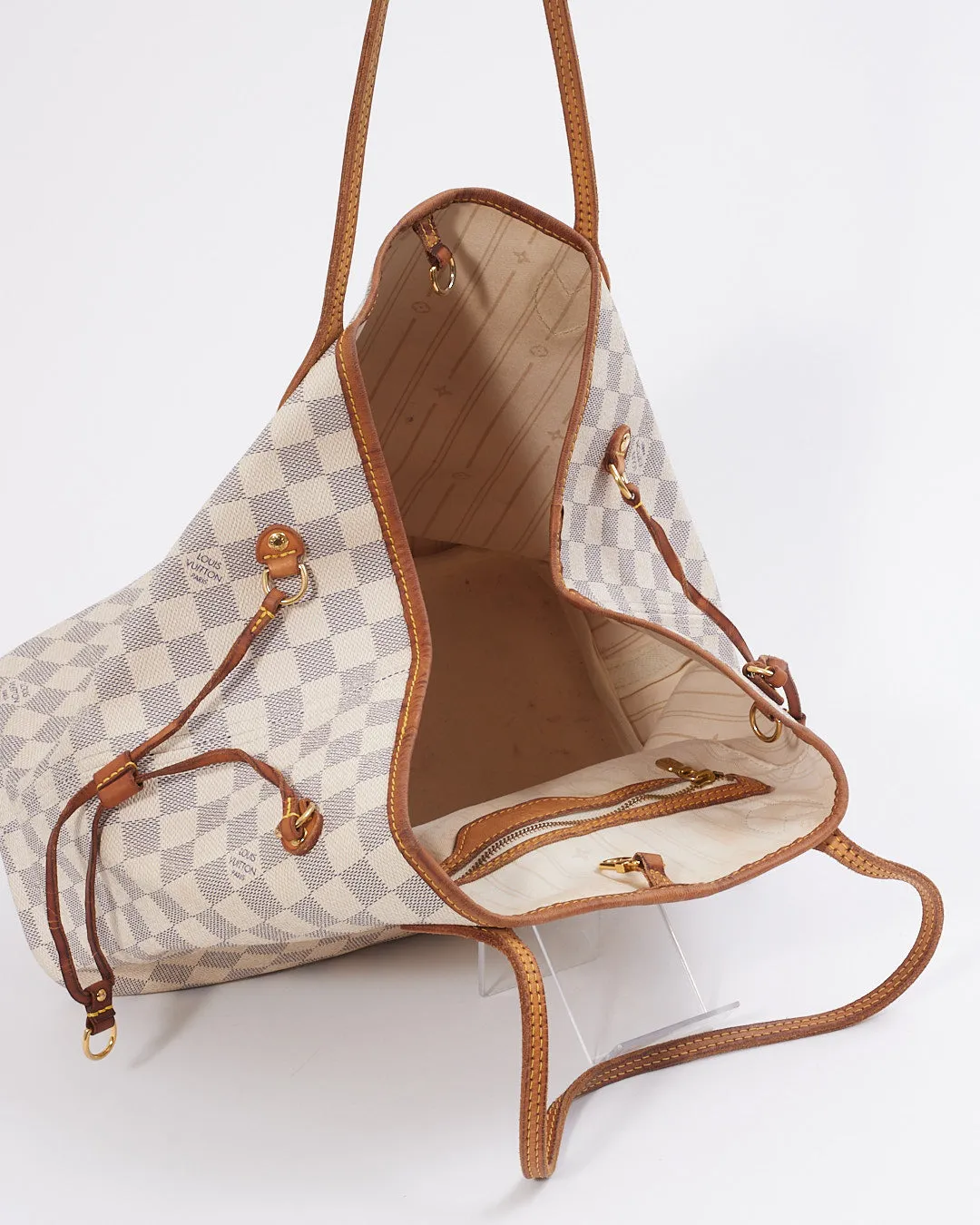 Louis Vuitton Damier Azur Canvas Neverfull MM Tote Bag