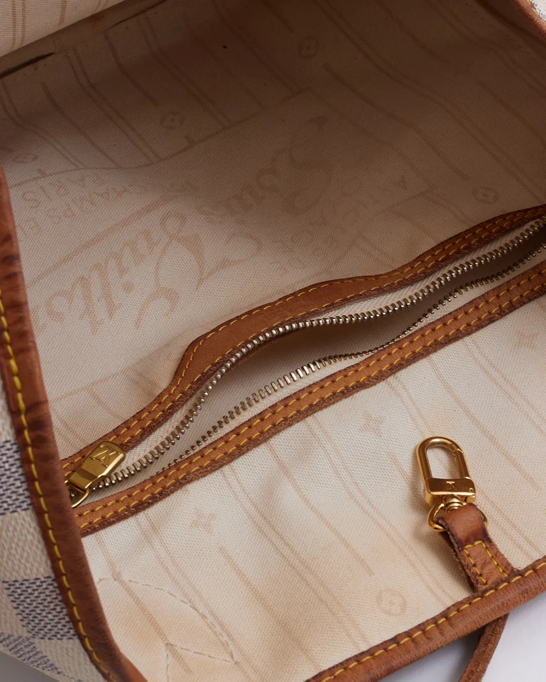 Louis Vuitton Damier Azur Canvas Neverfull MM Tote Bag