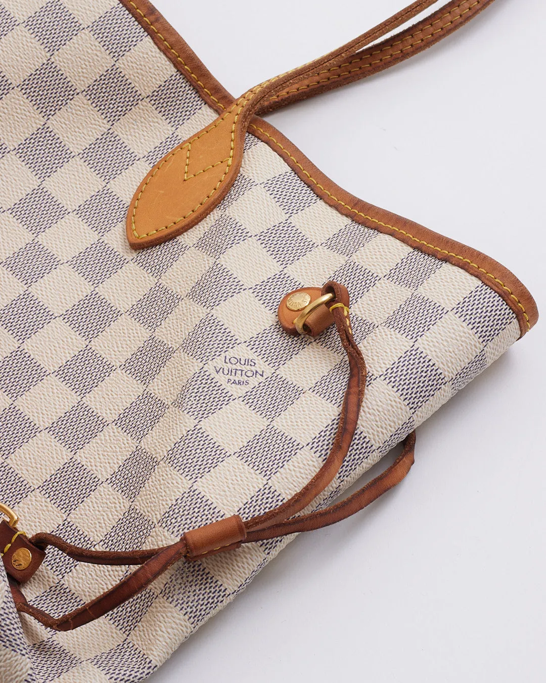 Louis Vuitton Damier Azur Canvas Neverfull MM Tote Bag