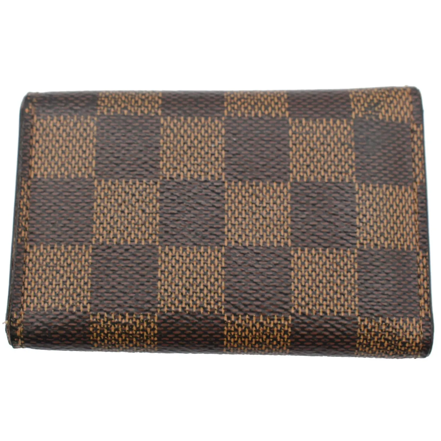 LOUIS VUITTON Damier Ebene 6 Key Holder Rose Ballerine