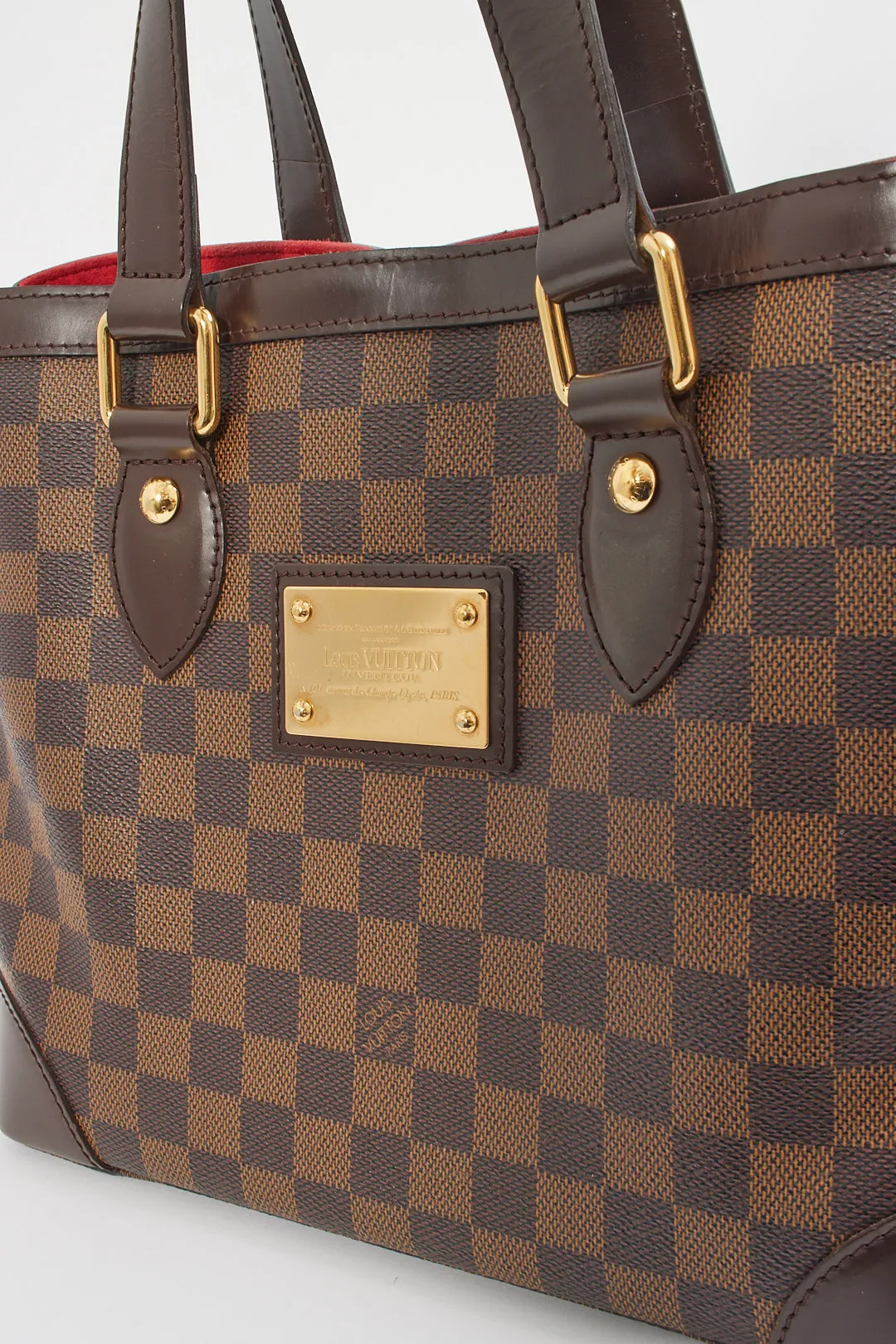 Louis Vuitton Damier Ebene Canvas Hampstead PM Tote Bag