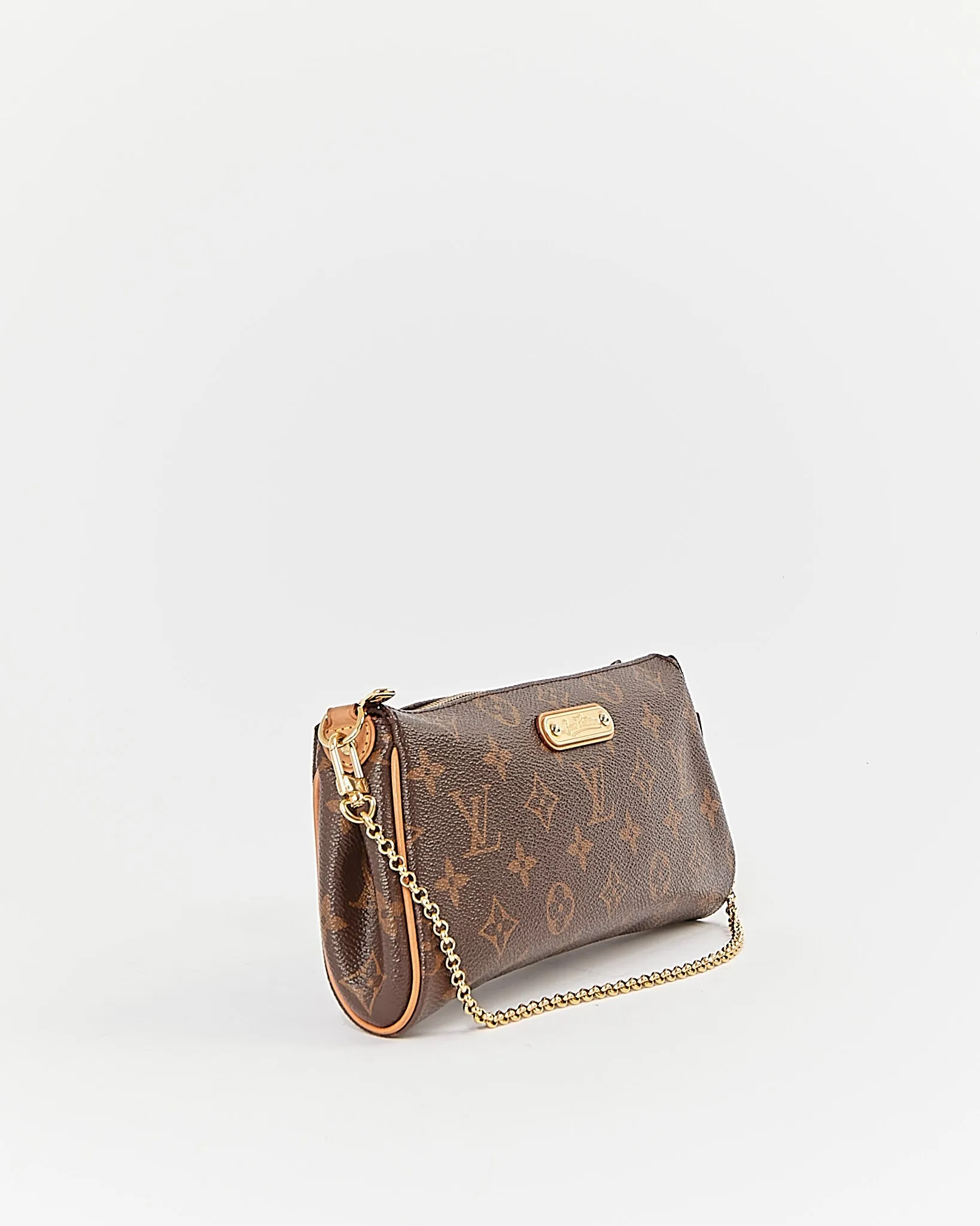 Louis Vuitton Monogram Canvas Eva Clutch Crossbody Bag