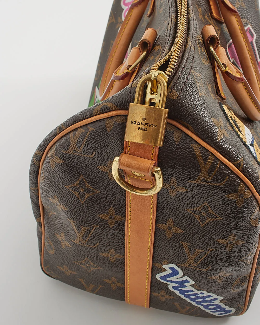 Louis Vuitton Monogram Canvas Patches Speedy Bandoulière 30