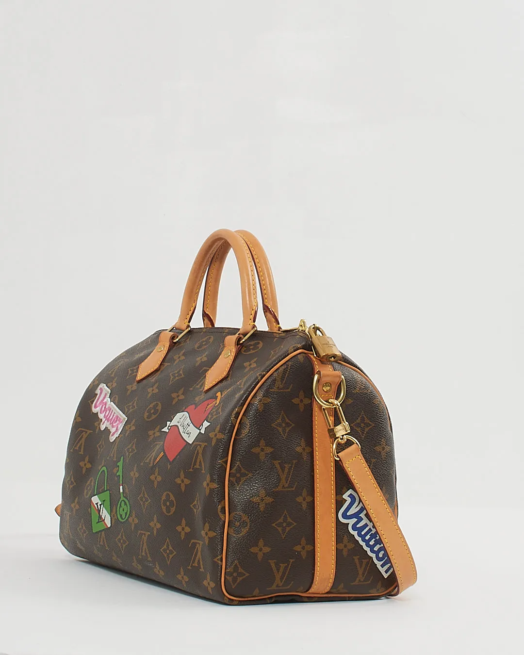 Louis Vuitton Monogram Canvas Patches Speedy Bandoulière 30