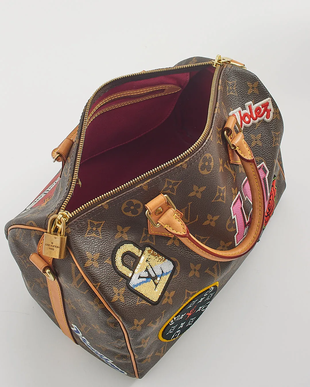 Louis Vuitton Monogram Canvas Patches Speedy Bandoulière 30