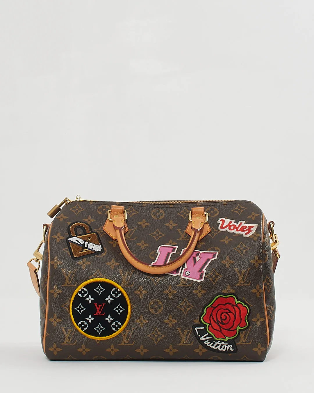 Louis Vuitton Monogram Canvas Patches Speedy Bandoulière 30