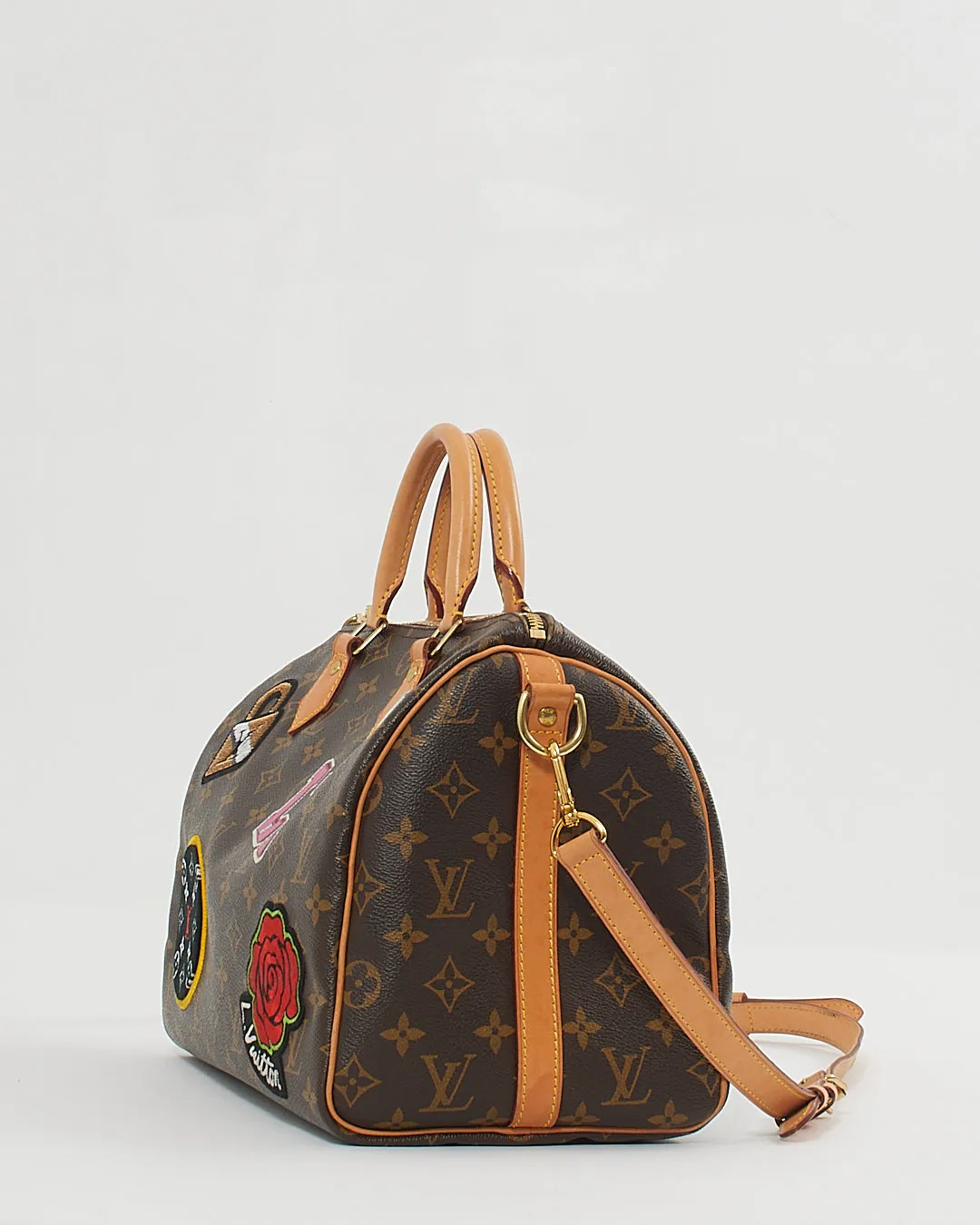 Louis Vuitton Monogram Canvas Patches Speedy Bandoulière 30