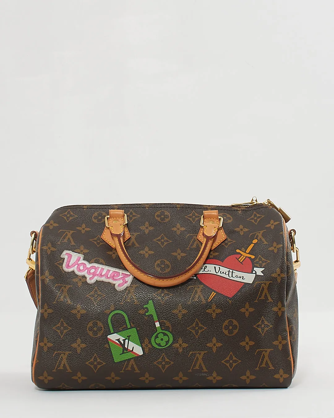 Louis Vuitton Monogram Canvas Patches Speedy Bandoulière 30
