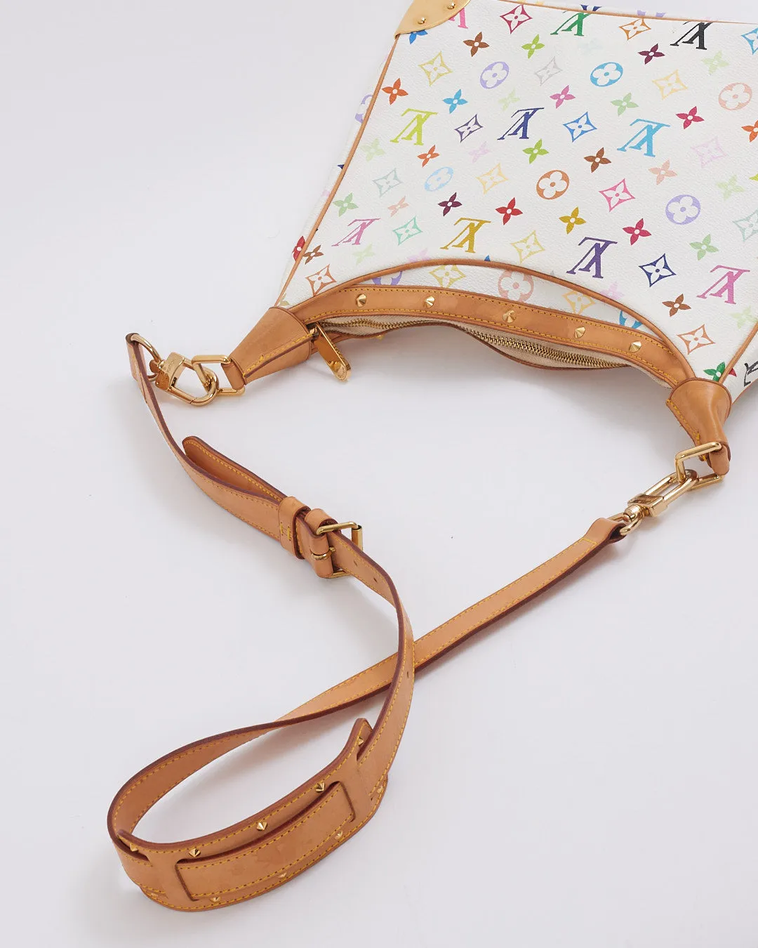 Louis Vuitton Multi White Murakami Studded Boulogne Crossbody Bag