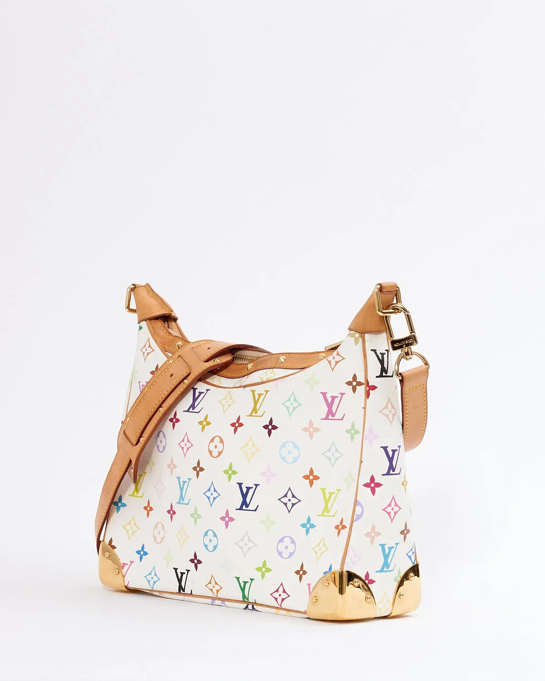 Louis Vuitton Multi White Murakami Studded Boulogne Crossbody Bag