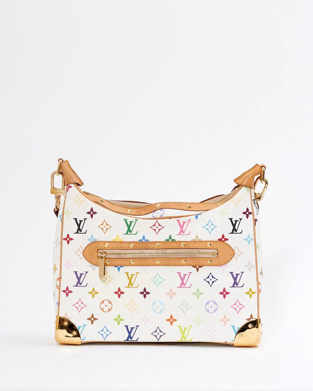 Louis Vuitton Multi White Murakami Studded Boulogne Crossbody Bag