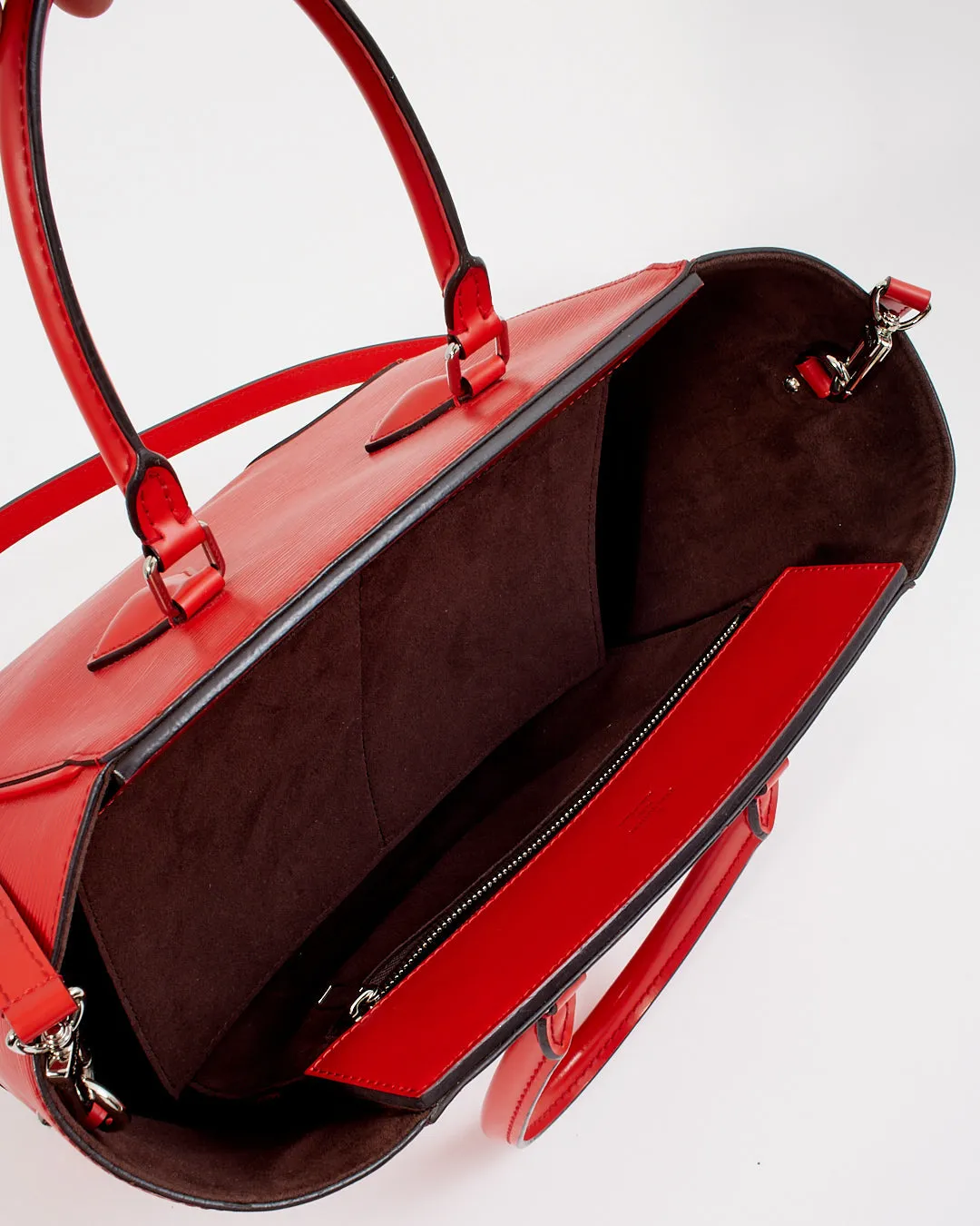 Louis Vuitton Red Epi Leather Phenix MM Tote Bag