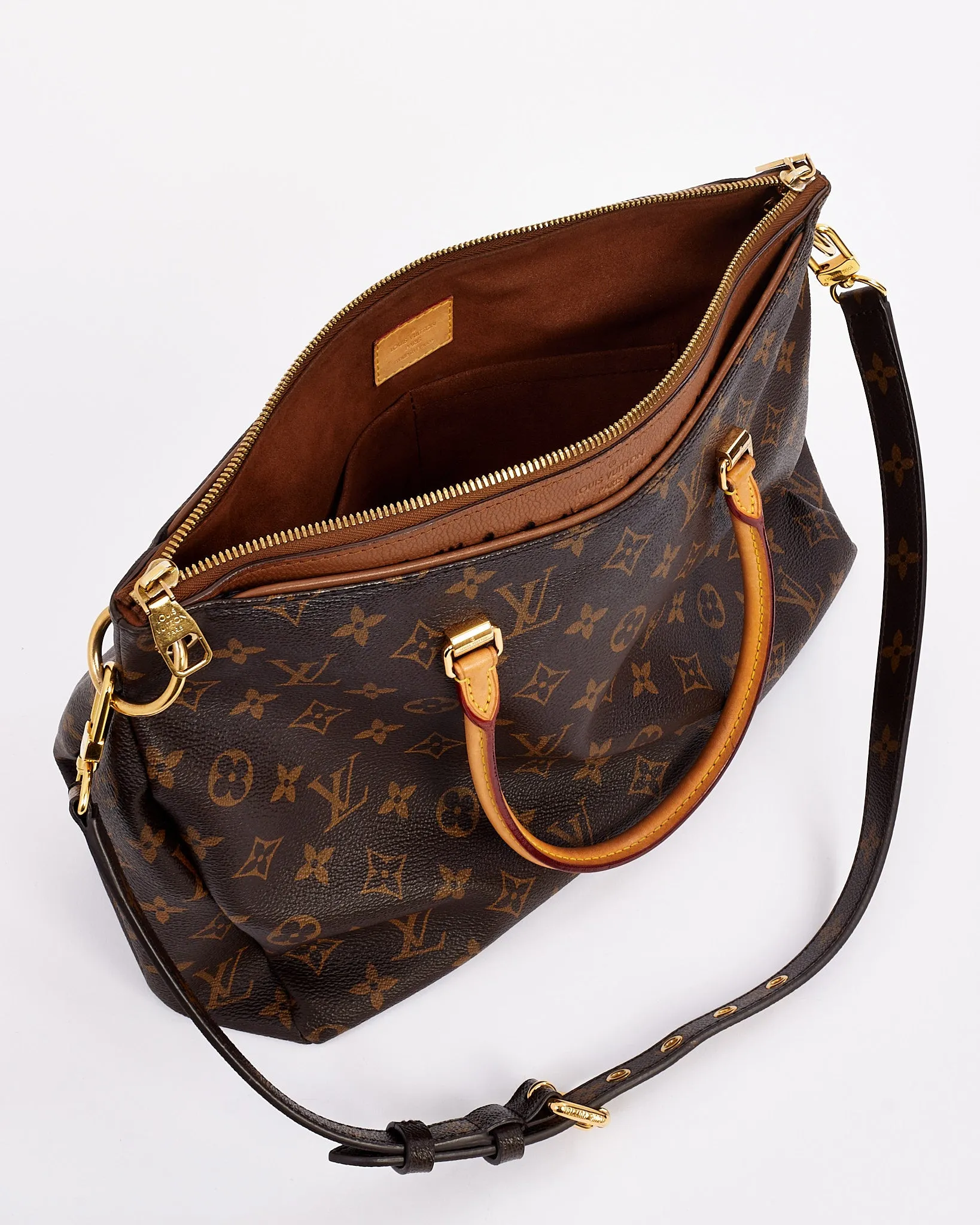 Louis Vuitton Tan Monogram Canvas Pallas MM Tote Bag
