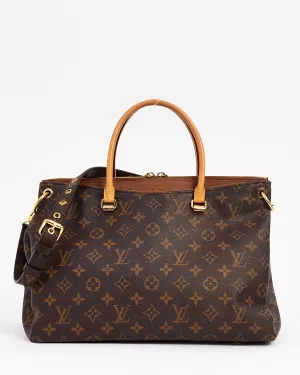 Louis Vuitton Tan Monogram Canvas Pallas MM Tote Bag
